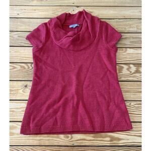 Classiques Entier Merino Wool Sweater Size Small Women’s Fuchsia Short Sleeve
